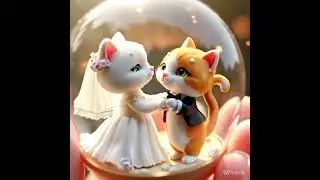 A Cat Love Story in a Capsule &ndash; Miniature Cat Wedding Tango#cat #catlovers #dance #cats