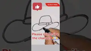 ASMR | 10 second craft | Kid hat | hat drawing | red hat #asmr #shortsfeed #shorts #wait4 #viral #4