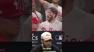Bryce Harper IN AWE OF Schwarber's 488-ft BOMB vs Padres 🤯 #shorts