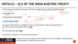 Who is Resident in International Tax - CA Final International Tax Paper 6C
