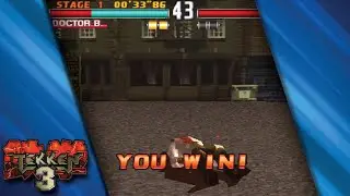 Tekken 3 with Dr. Bosconovitch - Winning While Lying on His Back! (No Commentary)