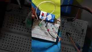 How to glow LED on breadboard.#breadboard#led#ledlights#tutorial#shorts#shortvideo