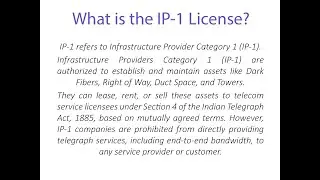 IP1 License Registration in India