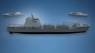 Damen LST 120 3D model Animation ( Landing ship Tank)