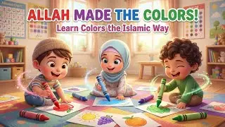 Allah Made the Colors 🌈 | Learn Colors the Islamic Way | Muslim Kids Coloring Rhyme