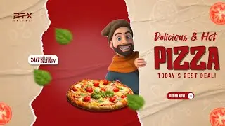 Pizza Food Advertisement Motion Graphic | After Effects Animation Tutorial
