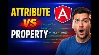 Attribute Binding in Angular 11 Explained | Attribute vs Property Binding vs Interpolation