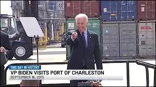 VIDEO: This Day in History: Sept. 16, 2013: Vice President Biden visits Port of Charleston