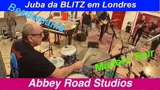 Abbey Road Studio  com o baterista Juba da banda  Blitz e o grupo Vox Beatles - Mistery Tour