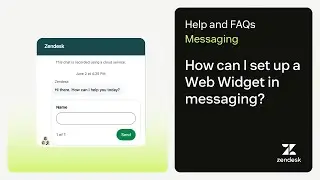 How can I set up a Web Widget in messaging?