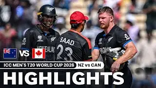 New Zealand vs Canada ICC T20 World Cup 2026 Match Highlights | NZ vs CAN WORLD CUP Highlights