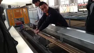 pe wpc broomstick making machine/ pe wpc broom handle extruding machine