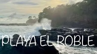 I climbed down a waterfall to access a beach | Playa el Roble, Costa Rica