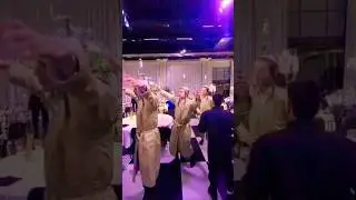 Dancing with bottles at a wedding in Israel ריקוד הורה בחתונה #israel #music #wedding