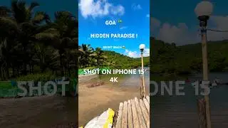 Secret Beach in Goa 🌴 | iPhone 15 Cinematic Short | Arambol Hidden Gem 😍