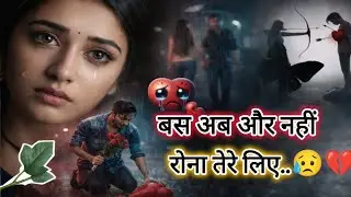 Bewafa Shayari 😥💔 | बस अब और नहीं रोना 😭 तेरे लिए | Hindi Sad Shayari | Bewafai शायरी |#bewafa 