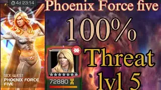 Side Quest Phoenix Force Five Threat level 5 | Marvel contest of champions