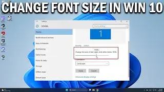 How To Change Font Size In Windows 10 - Easy Fix