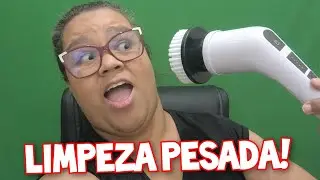 ESCOVA DE LIMPEZA EL&Eacute;TRICA AJUST&Aacute;VEL - limpeza pesada!