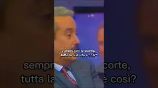 Michele Santoro intervista il magistrato Giovanni Falcone