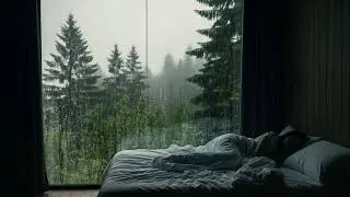 Relaxing Rain on Window Sounds 🌧️ Sleeping, Reading, and Stress-Free Calm
