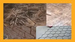 How to Stamp Concrete | Stamped Concrete Floor | Nice design with low cost | Construct Today
