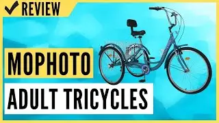 MOPHOTO Adult Tricycles 7 Speed 24/26 Inch Three Wheel Bike Cruiser Trike Review