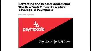 Reading Psymposia's response to the New York Times hit piece about MDMA-assisted therapy