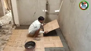 Amazing techniques- Floor plastering Floor Tiles-The Sp Stone Working//Amazing Technician tile work