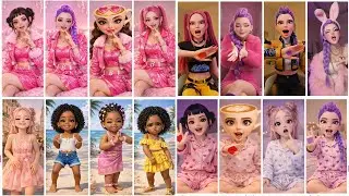 COLORING MIX TREND RUMI AND MIRA MAKE UP TREND & Viral dance battle #zoey #mix #color #trending