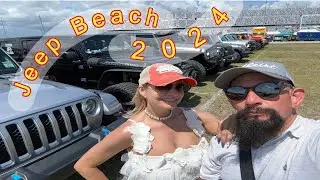 Jeep Beach 2024: Street Party, Tiki Fun, and Unique Jeeps at Daytona Speedway. Part 1