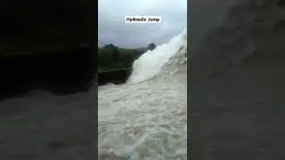 HYDRAULIC JUMP 😳😳 || OPEN CHANNEL FLOW || #short #shortvideo