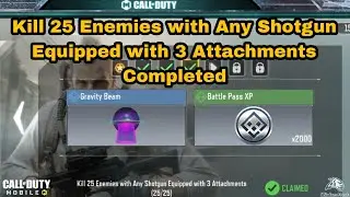 How to Kill 25 Enemies with Any Shotgun Equipped with 3 Attachments in Season 11 2022-23 Cod Mobile