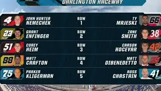 STARTING LINEUP FOR THE 2022 DEAD ON TOOLS 200 NASCAR TRUCK SERIES AT DARLINGTON