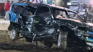 Minivan Demolition Derby Lancaster Ohio Fairfield County Fair Friday 10/10/2025