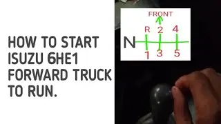 HOW TO START ISUZU 6HE1 FORWARD TRUCK TO RUN.