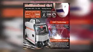 A must-have product! Multifunctional 4in1 MIG MMA MAG TIG-160C Inverter Welders Multipurpose Porta