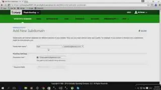 How To Create Sub Domain on Godaddy Windows hosting