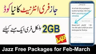 Mobilink Jazz Free  Internet Code New Lastest 2019