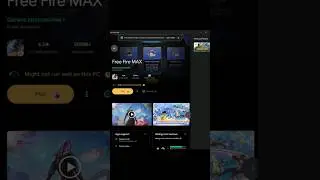 Google play games pc par install and free fire game play #settings #freefire #shorts