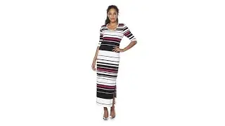 Wendy Williams Ottoman Rib Knit Maxi Dress