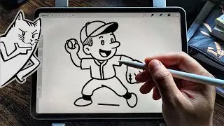 How to draw a Baseball player ⚾️ 