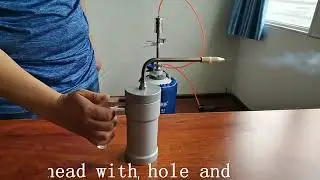 Liquid nitrogen spray freezing cup