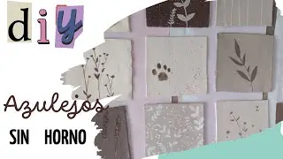 DIY- Azulejos de cerámica fria sin horno-(Tiles)