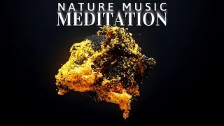 Yellow abstract screen saver/ 4K/ Nature Meditation music for Relax and Sleep