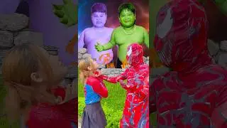 GIANT HULK vs VENOM | Rescue Spider-Mom From Evil Venom #shorts #spiderman #hulk