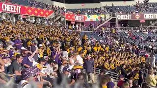 @lsubands413 The Golden Band from TigerLand plays their new defense cheer  