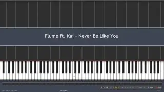Flume ft. Kai - Never Be Like You (Piano Cover)