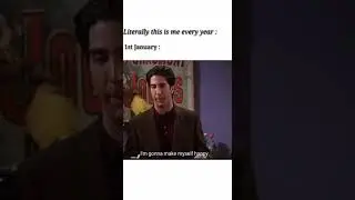 Every new year resolution ever #shorts  #friends #rossgeller