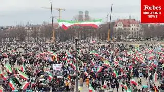 Protesters Fill The Streets Of Munich During Security Conference To Demand Iranian Regime Change